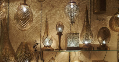 Lampade in bronzo del Marocco