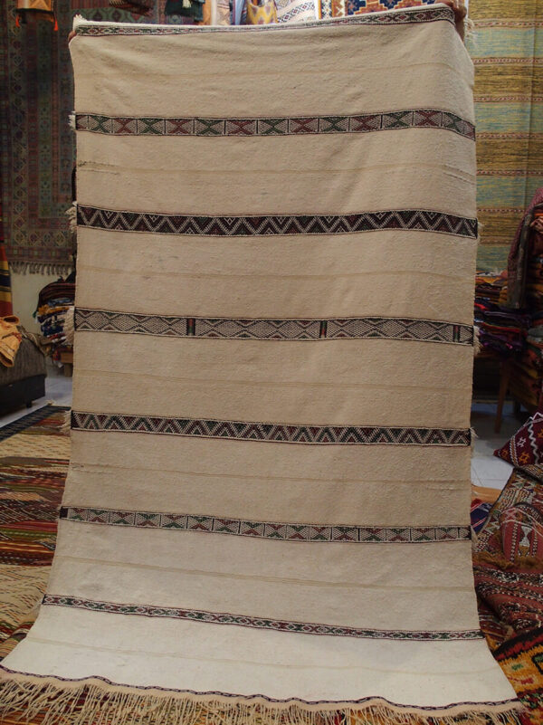 Tappeto berbero bianco antico - Luci del Marocco shop